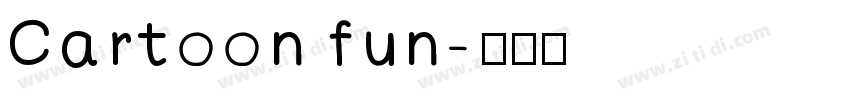 Cartoon fun字体转换